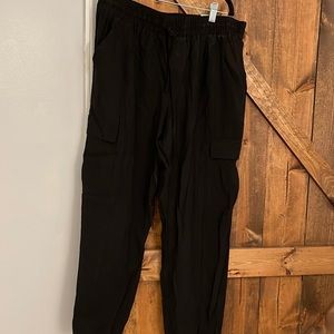 Rayon cargo joggers